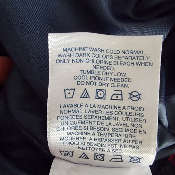 Lands End Down Puffer Vest Buffalo Plaid Red Gingham Check Sz L Gorpcore Layer - Picture 9 of 9